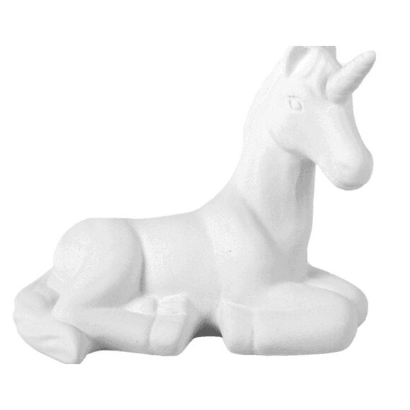 Ceramic LILY THE UNICORN Figurines (6-pack) -Ready to Paint -No Firing Req - Picture 1 of 8
